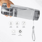 MILTON Hector 1000 Water Bottle, 1 Litre, Reusable Plastic Fridge Bottle, BPA Free and Leak Proof Bottles for Travel, Work, Pack of 1, Grey