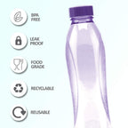 MILTON 1000 Pet Bottle (1 L, Purple) -Set of 6