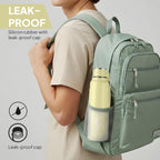 Cello Puro Steel-X Benz 900 PU Insulated Water Bottle 650 ml Green | BPA Free, Leakproof, ISI Certified |Hot & Cold Bottle for Gym, Office, College, Travel, Camping, Indoor & Outdoor Sports & Yoga