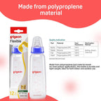Pigeon Flexible Baby Feeding Bottle | Japan's No.1 Brand | Ideal for 12+ Month Babies | BPA Free| BPS Free | Uniquely Designed Nipple Releases Milk only When Baby Drinks | Blue Colour | 240 ml