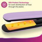 Philips Bhs393/40 Straightener With Silkprotect Technology. Straighten, Curl, Suitable For All Hair Types, Lavender & Hp8100/60 Hair Dryer (Blue) - 1000 Watts