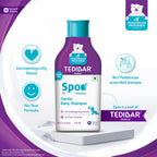 Spoo No-Tear Formula baby shampoo 125ml from Tedibar Family + Tedibar Moisturising Baby Bathing Bar 75g - By Torrent Pharma