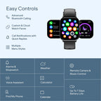 boAt Ultima Ember 2 Smartwatch, 1.96” AMOLED Display, Ultra Bright 1000 nits Brightness, AOD, Personalized Fitness Nudges, Functional Crown, 100+ Sports Mode smartwatch for Men & Women (Active Black)