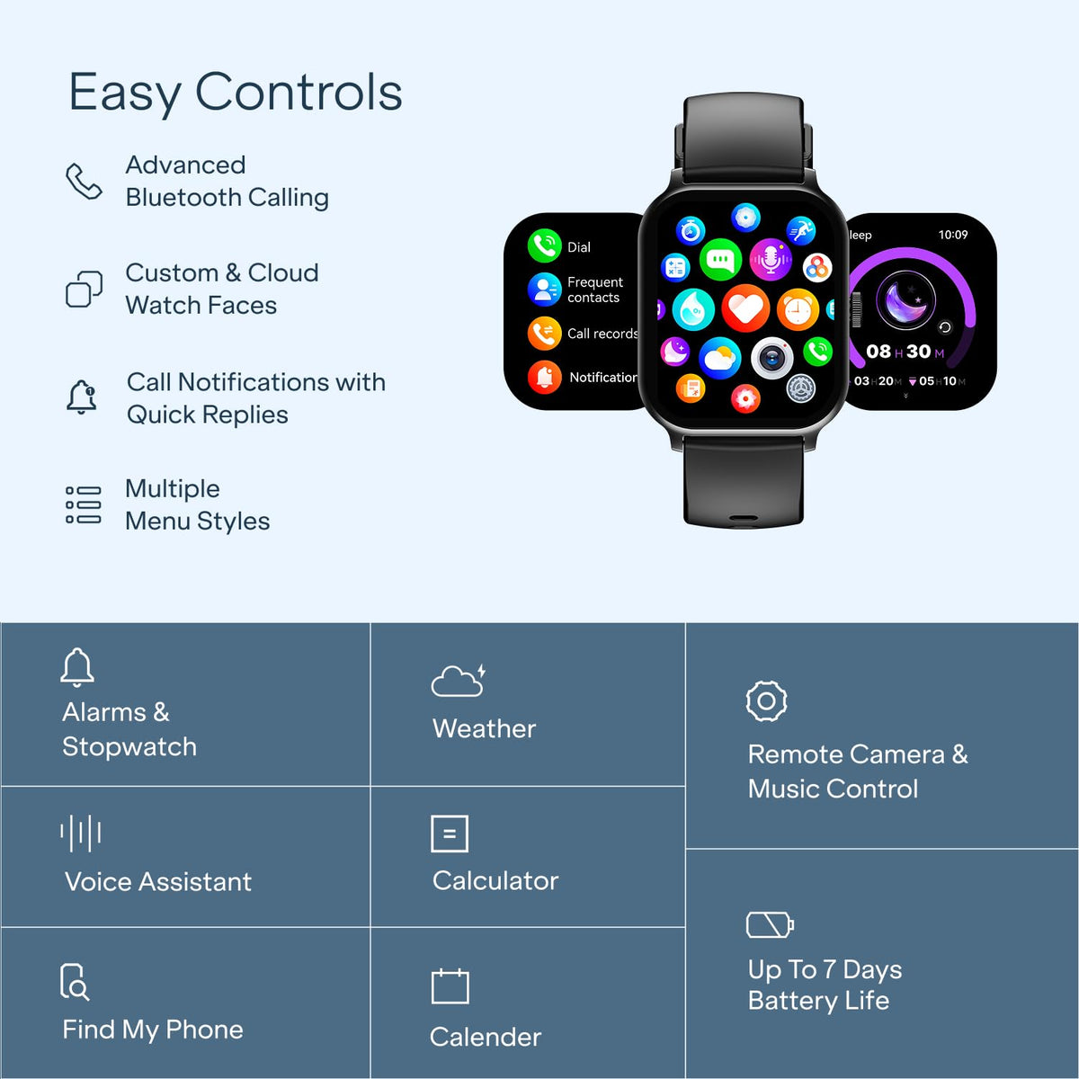 boAt Ultima Ember 2 Smartwatch, 1.96” AMOLED Display, Ultra Bright 1000 nits Brightness, AOD, Personalized Fitness Nudges, Functional Crown, 100+ Sports Mode smartwatch for Men & Women (Active Black)