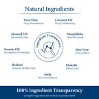 Blue Nectar Ayurvedic Baby Hair Oil with Ghee for Healthy Scalp
