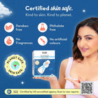 Plush Ultra-Thin 20 XXXL All Night Sanitary Pads For Women (410mm)| Super Absorbent, Heavy Flow & Rash Free | Pure U.S. Cotton Sanitary Napkins With Free Disposable Pouch | Toxin & Fragrance-free