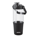 MILTON Summit 1200 2-in-1 Sip or Gulp Lid Tumbler 1200 ml | Plastic Water Bottle with Sturdy Handle & Straw | Leak-Proof, BPA-Free | Perfect for Office, Gym, Travel Tumbler for Men and Women, Black