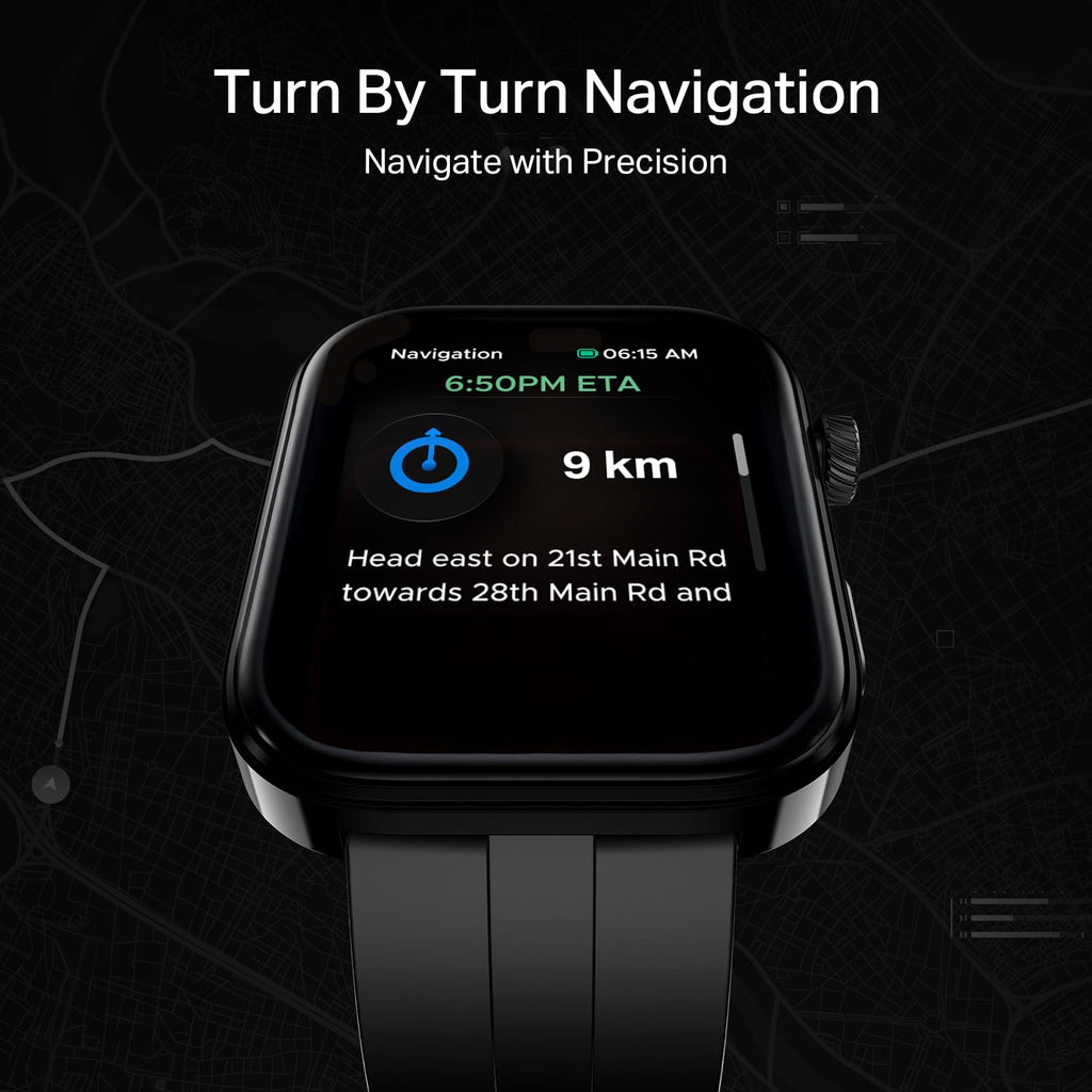 boAt Chrome Endeavour, Premium Metal Body, 1.96”(4.97cm) AMOLED Display,AI Coach Health Insights,Advanced S1 Processor,HRV,VO2 Max,Auto Watchface Refresh, Smart Watch for Men & Women (Active Black)