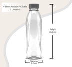 MILTON 1000 Pet Bottle (1 L, Purple) -Set of 6