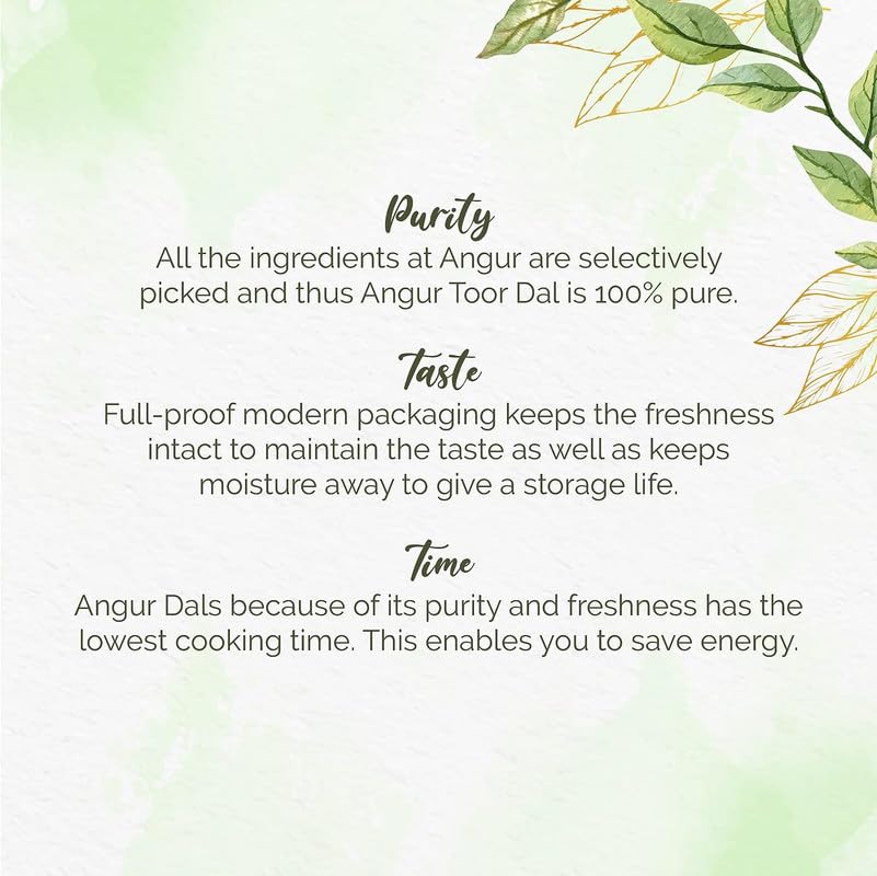 Angur Oily Toor Dal 5Kg