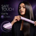 Philips India's No.1 Hair Styling Brand - One Stroke Hair Straightener | 50% Faster Straightening | 3 days salon-like hair | 12 Temperature Settings (120–230°C) Designed for Indian Hair | BHS530
