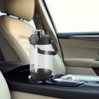 MILTON Summit 1200 2-in-1 Sip or Gulp Lid Tumbler 1200 ml | Plastic Water Bottle with Sturdy Handle & Straw | Leak-Proof, BPA-Free | Perfect for Office, Gym, Travel Tumbler for Men and Women, Black
