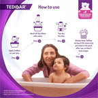 Spoo No-Tear Formula baby shampoo 125ml from Tedibar Family + Tedibar Moisturising Baby Bathing Bar 75g - By Torrent Pharma
