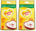 Saffola Oats | 2kg | Instant Rolled |Soft & Creamy |Power of Protein, Iron & Fibre | Nutritious grain (Pack of 2)