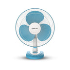 Bajaj Frore Neo Table Fan 400 MM | Table fans for Home & Office |Aerodynamically Balanced Blades| 100% CopperMotor| HighAir Delivery|3-Speed Control| 2-Yr Warranty 【Blue】