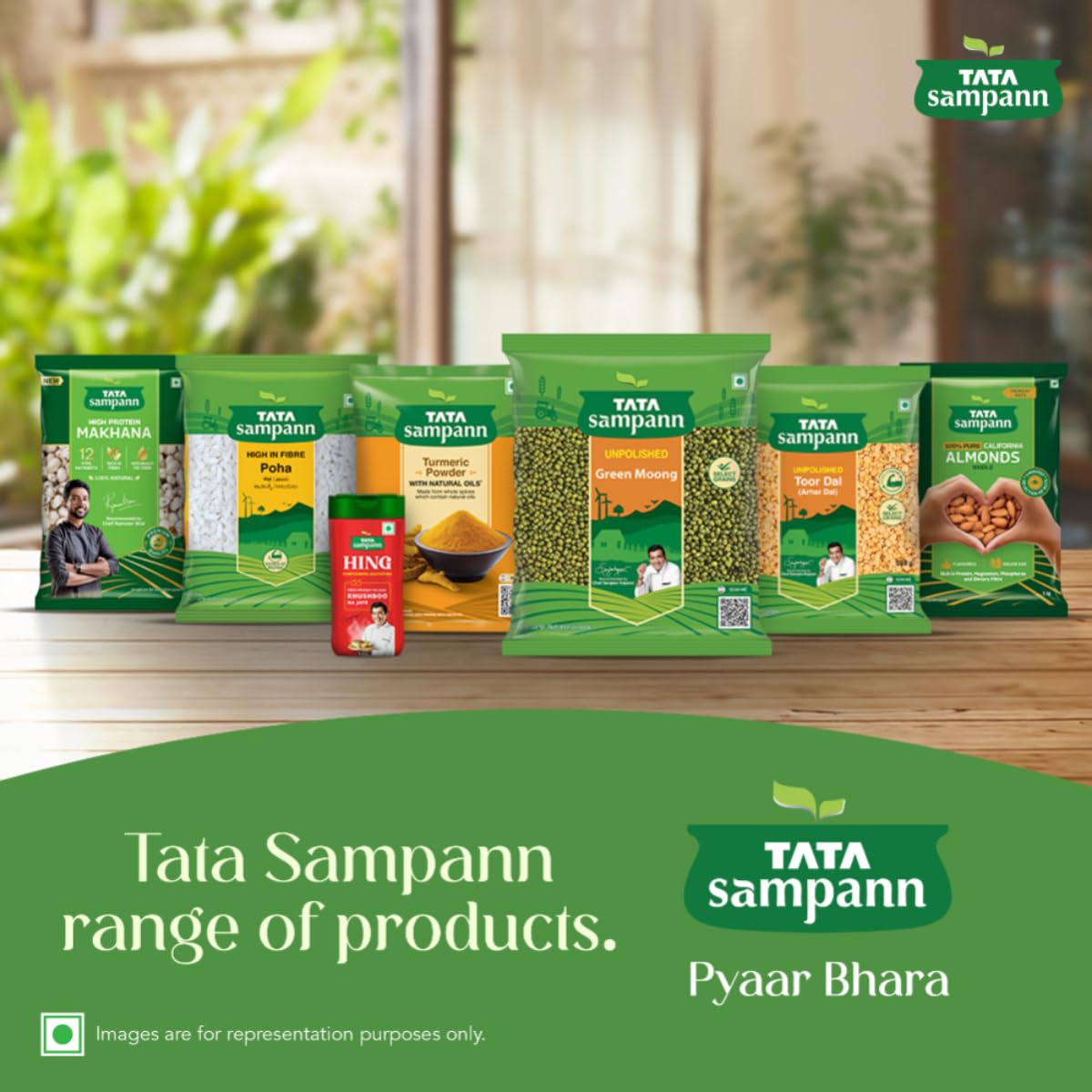 Tata Sampann Unpolished Green Moong Dal (Whole), 500gm