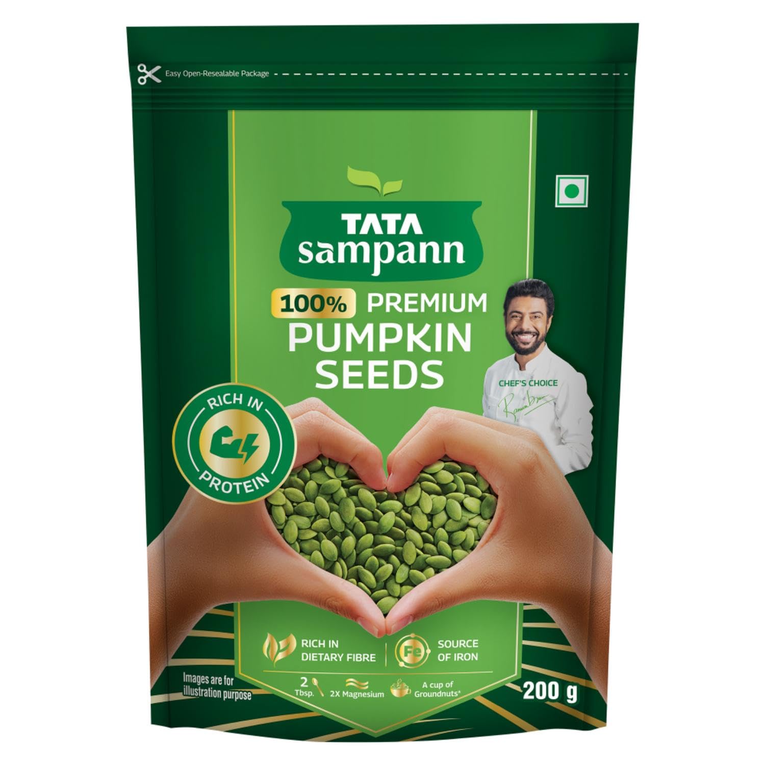 Tata Sampann Pumpkin Seeds, 200g,