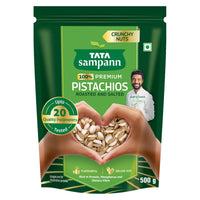 ata Sampann Pistachios Roasted &amp; Salted, Pista, 500g,