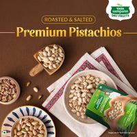 ata Sampann Pistachios Roasted &amp; Salted, Pista, 500g,