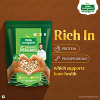 ata Sampann Pistachios Roasted &amp; Salted, Pista, 500g,