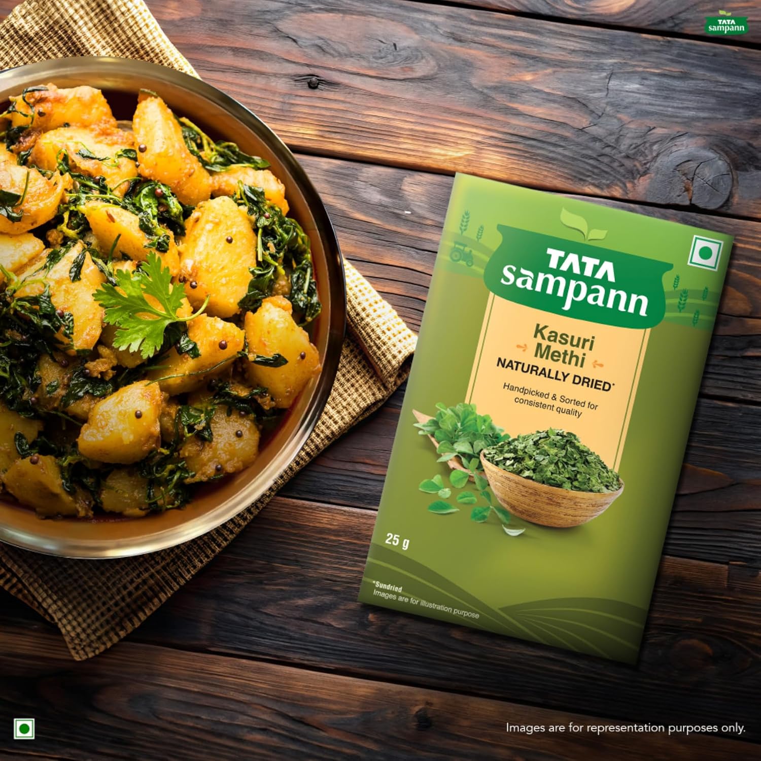 Tata Sampann Kasuri Methi, 25 g