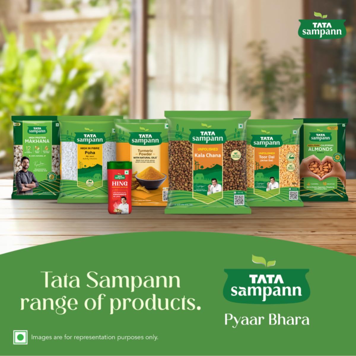 Tata Sampann Unpolished Kala (Black, Brown) Chana, 500g