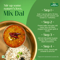 Tata Sampann Unpolished Mix Dal, 500g, Select Grains, Mix Of 5 Lentils