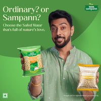 Tata Sampann Unpolished Safed Matar (White Peas), 500g, Select Grains, Dried Peas, White Ragda Chana, Vatana, Sukhe Matar, Chef Recommended