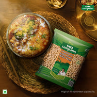 Tata Sampann Unpolished Safed Matar (White Peas), 500g, Select Grains, Dried Peas, White Ragda Chana, Vatana, Sukhe Matar, Chef Recommended