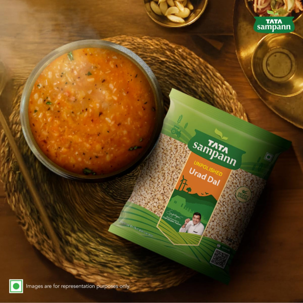 Tata Sampann Unpolished Urad Dal (Split), 1kg