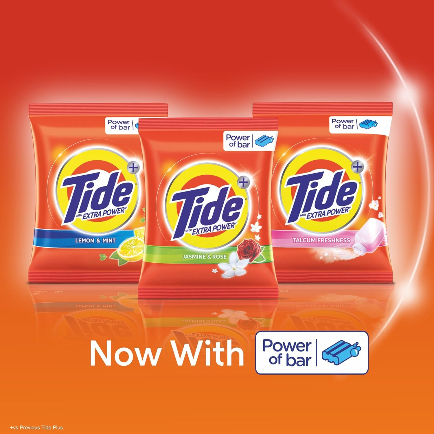 Tide Plus with Extra Power Jasmine and Rose Detergent Washing Powder - 1kg Pack