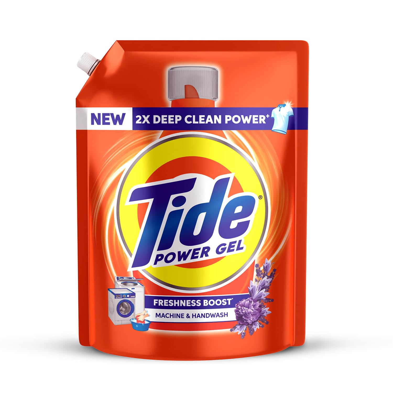 Tide Power Gel Liquid Detergent for Top Load & Front Load - 2kg
