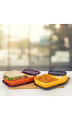 tupperware. Plastic My Lunch Liquid-Tight Lunch Box 590ml 2pc (Multicolour)