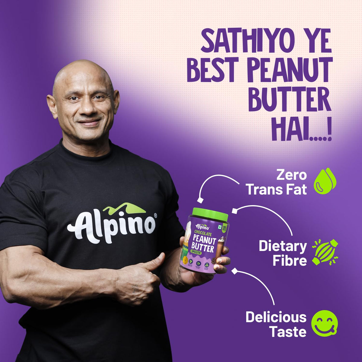 ALPINO Chocolate Peanut Butter Smooth 1kg