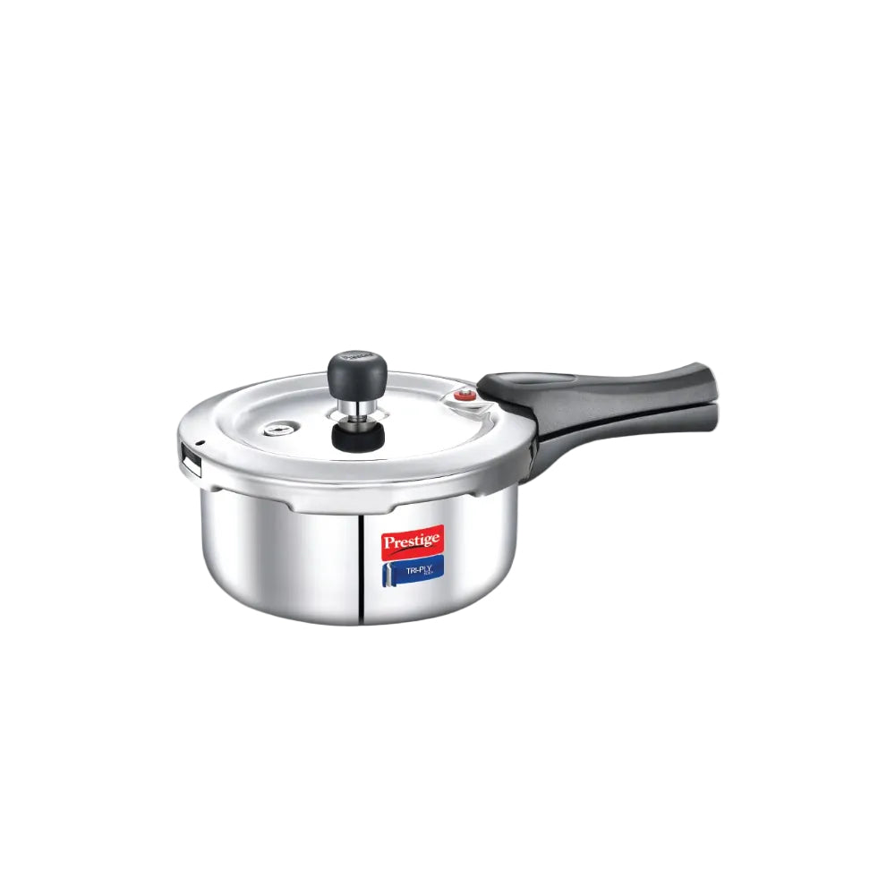 Prestige 2 Litre Triply Svachh Outerlid Pressure Cooker|Deep lid for spillage control|Gas & Induction Compatible|Triply body for even heating|Gasket Release System|5 Years warranty|ISI certified