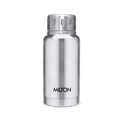 Milton Elfin 160 Thermosteel Water Bottle 160 ml, 24 Hr Hot and Cold I Leak Proof Lid, ISI Certified I Vacuum Insulated I for Office, Gym, School I Silver