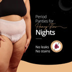 Carmesi Disposable Period Panties for Women & Girls - Pack of 10 (M-L) | 360° Protection for Super Heavy Flow | Leak Proof & No Rashes | Maternity Panties | All Night Protection | Ultra Absorbent Core