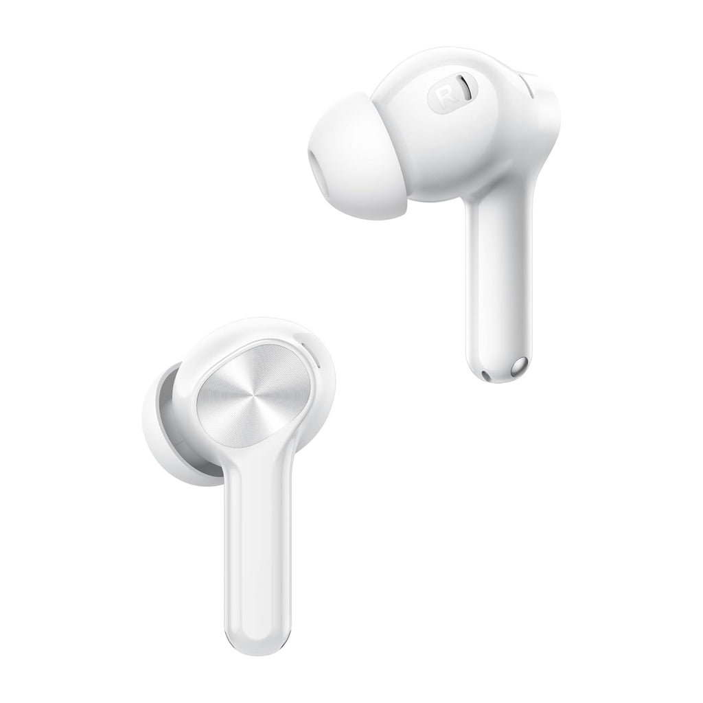 realme Buds T200x True Wireless Earbuds with 12.4mm Dynamic Bass Drivers, 25 dB ANC, Quad Mic, 45ms Latency, Upto 48 Hrs Playback, Fast Charge, IP55 Rated, BT 5.4 (Moonlight White)