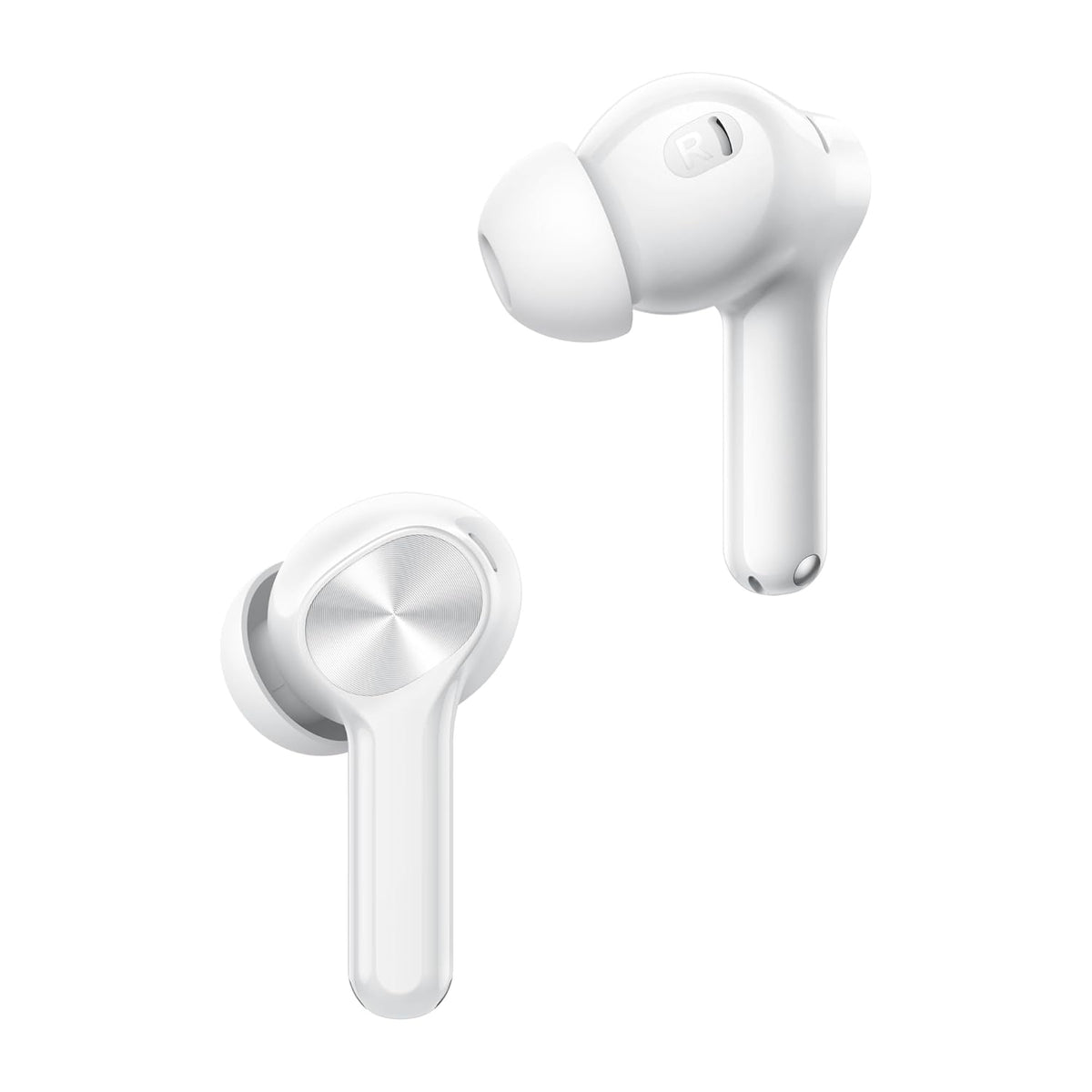 realme Buds T200x True Wireless Earbuds with 12.4mm Dynamic Bass Drivers, 25 dB ANC, Quad Mic, 45ms Latency, Upto 48 Hrs Playback, Fast Charge, IP55 Rated, BT 5.4 (Moonlight White)