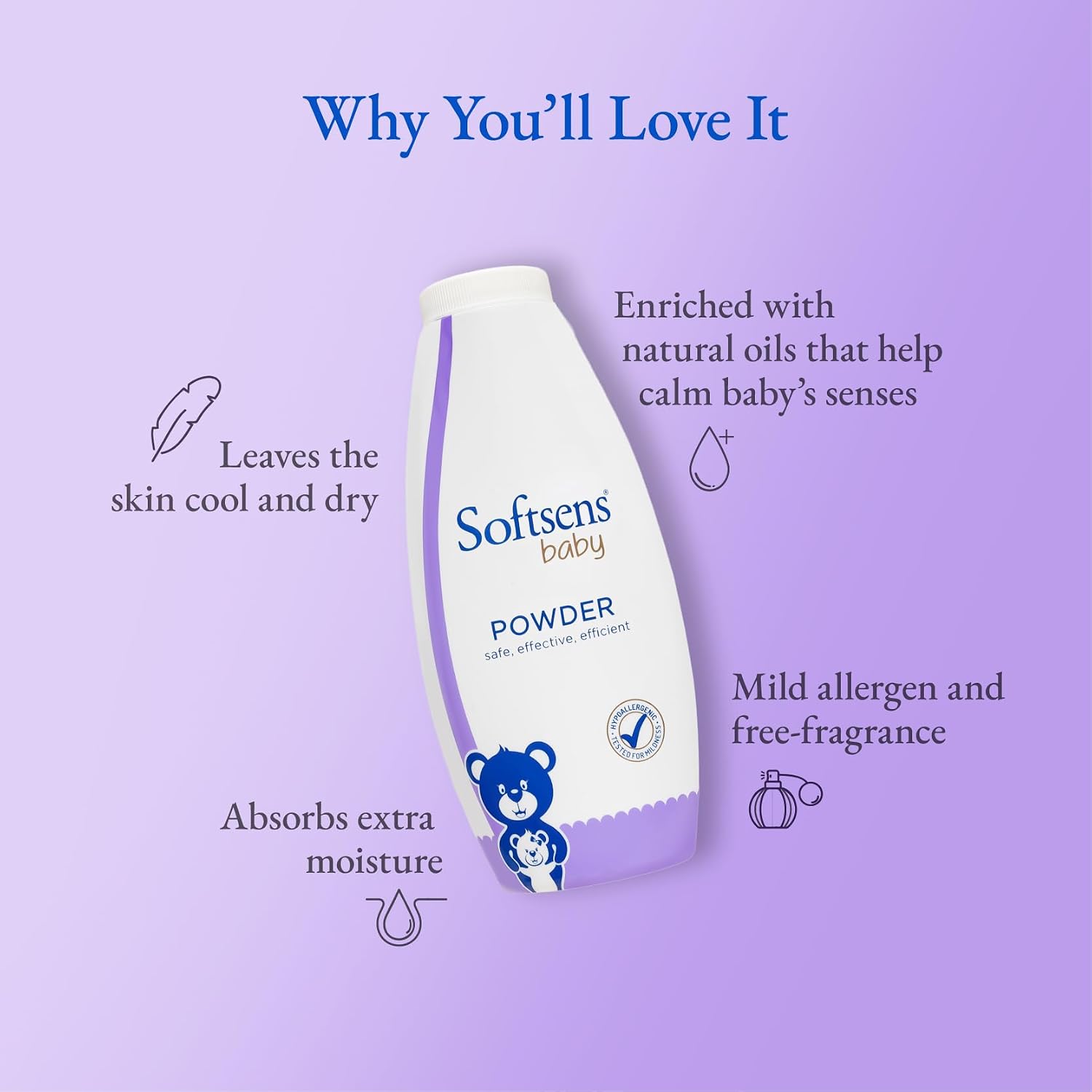 Softsens Baby Powder 200g