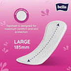 Bella Serenity Panty Liners for Women| Ultra-Thin | Leak-Proof Absorbent Core | Extra Soft Top sheet | No Perfume | 185 mm Large Size | Pack of 60