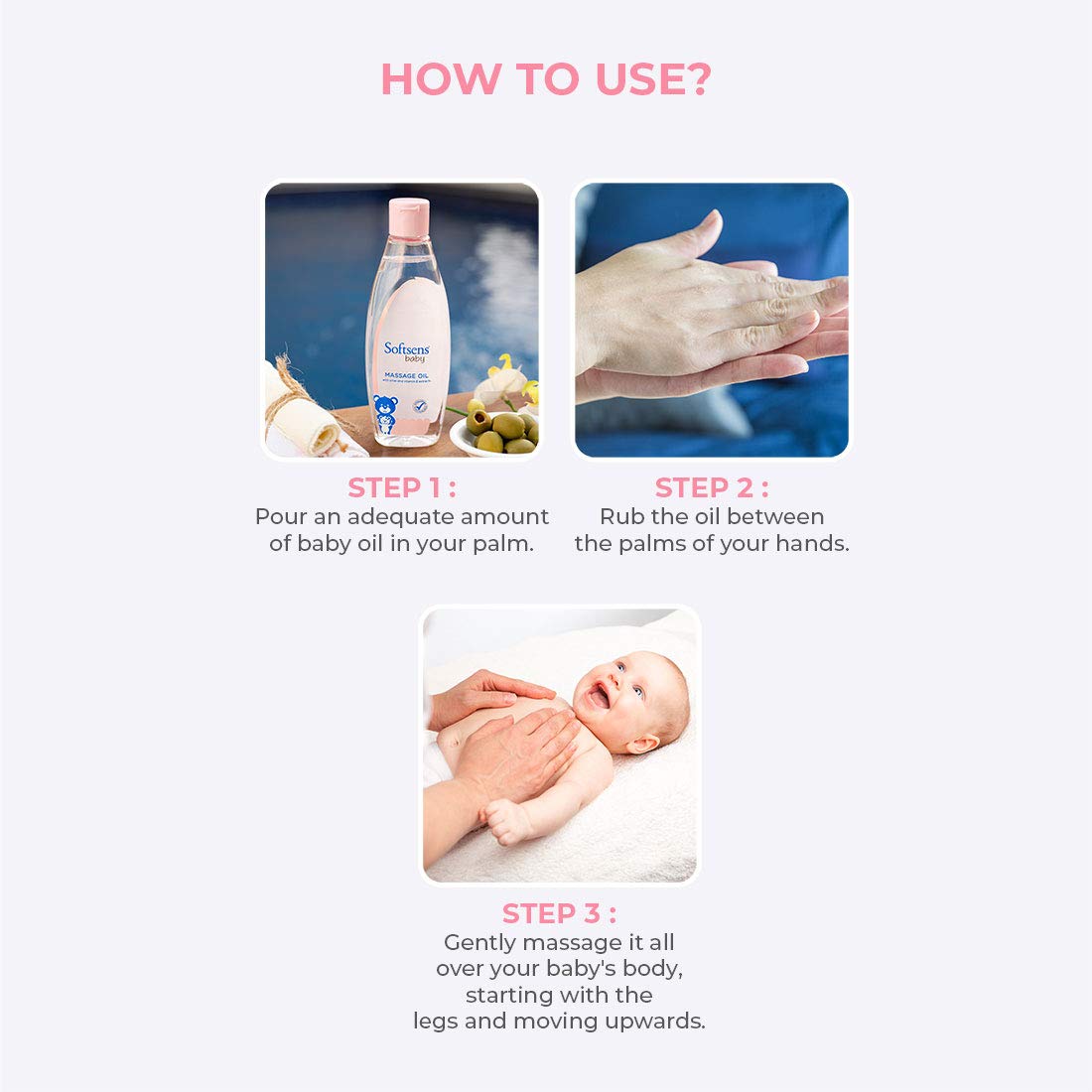 Softsens Baby Calming Massage Oil