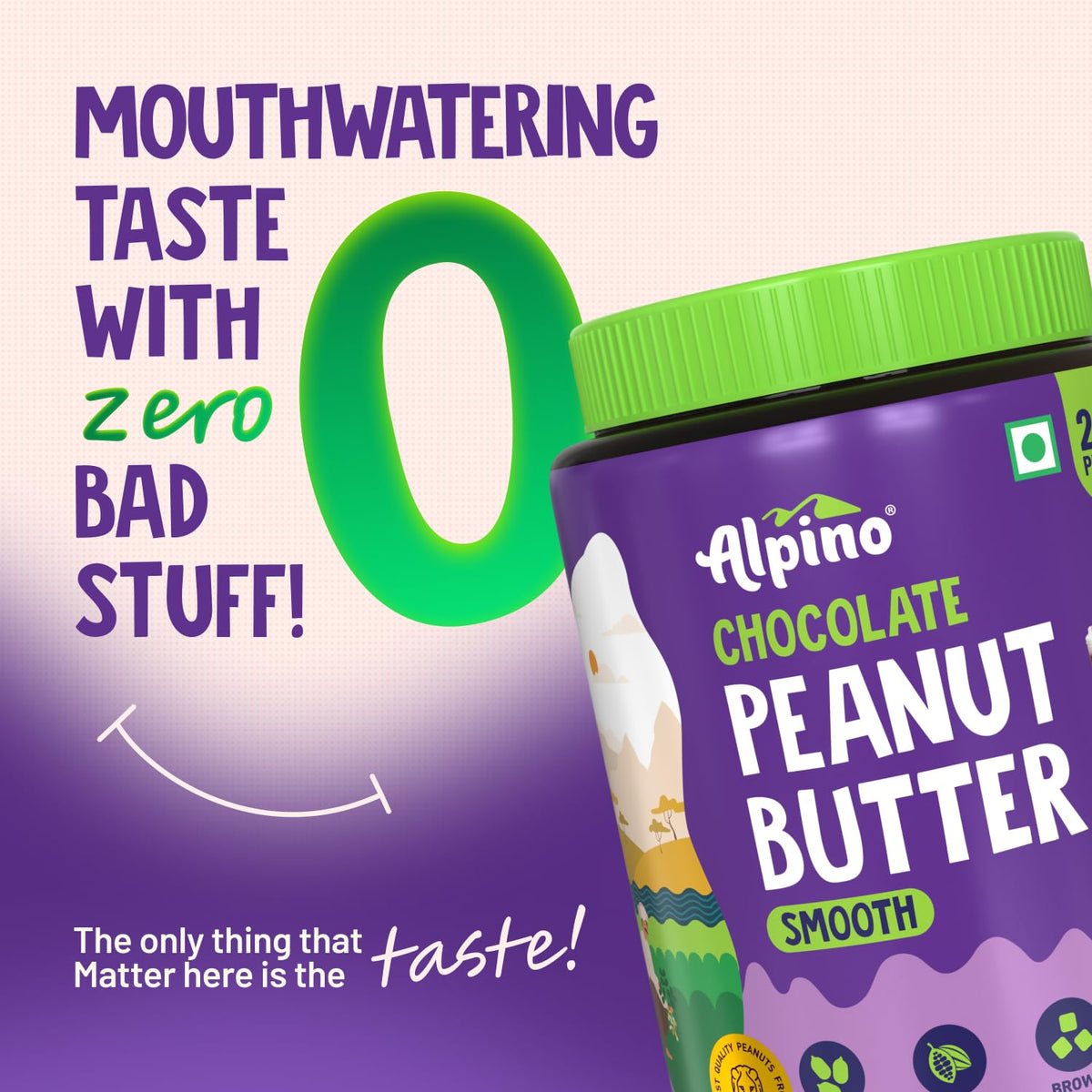 ALPINO Chocolate Peanut Butter Smooth 1kg