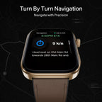 boAt Chrome Endeavour, Premium Metal Body, 1.96”(4.97cm) AMOLED Display,AI Coach Health Insights,Advanced S1 Processor,HRV,VO2 Max,Auto Watchface Refresh, Smart Watch for Men & Women (Cocoa Brown)