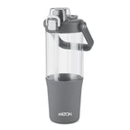 MILTON Summit 1200 2-in-1 Sip or Gulp Lid Tumbler 1200 ml | Plastic Water Bottle with Sturdy Handle & Straw | Leak-Proof, BPA-Free | Perfect for Office, Gym, Travel Tumbler for Men and Women, Grey