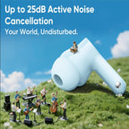 realme Buds T200x True Wireless Earbuds with 12.4mm Dynamic Bass Drivers, 25 dB ANC, Quad Mic, 45ms Latency, Upto 48 Hrs Playback, Fast Charge, IP55 Rated, BT 5.4 (Moonlight White)