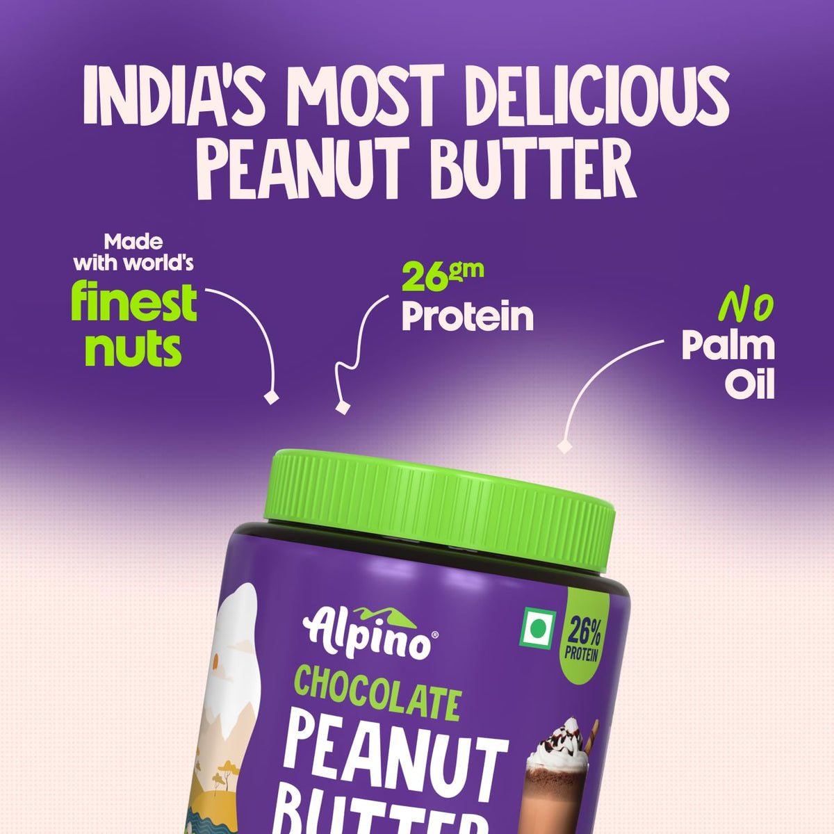 ALPINO Chocolate Peanut Butter Smooth 1kg