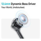 realme Buds T200x True Wireless Earbuds with 12.4mm Dynamic Bass Drivers, 25 dB ANC, Quad Mic, 45ms Latency, Upto 48 Hrs Playback, Fast Charge, IP55 Rated, BT 5.4 (Moonlight White)