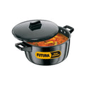 Hawkins Futura 4 Litre Cook n Serve Bowl, Hard Anodised Saucepan with Hard Anodised Lid, Sauce Pan for Cooking and Serving, Black (ACB40), Aluminium