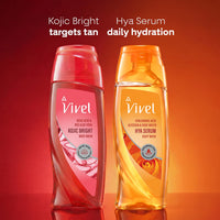 Vivel Hya Serum Hydrating Body Wash 200ml|Hyaluronic Acid, Glycerin & Rose Water|Deep Intense Daily Hydration Shower Gel|Improve Dry Rough Skin Texture |Dermat Recommended |No Paraben|For Men & Women